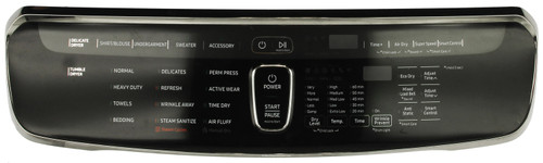 Samsung DC64-03530A Washer Window Display Panel Assembly-Black