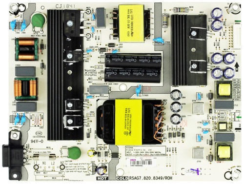 Hisense/Sharp 239418 Power Supply/LED Board (SEE NOTE RE:BACKLIGHTS)