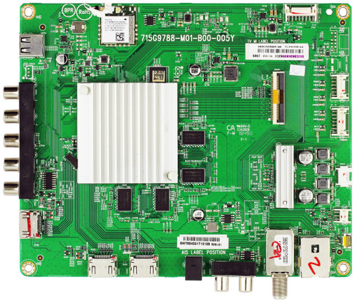 Vizio 756TGXICB02K039  Main Board for D65-F1 (LTCUWSLV Serial)