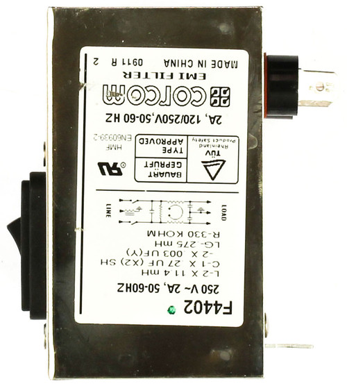 Corcom F4402 Emi Filter 60HZ 2A 120/250V