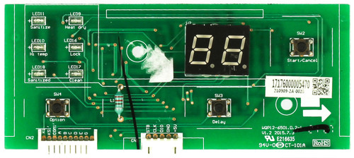 Midea 17176000005470 Dishwasher Control Board