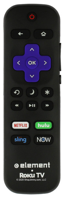 Element 101018E0030 Roku Remote Control w/ Netflix Hulu Sling Now--OPEN BAG