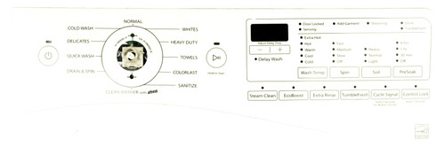 Whirlpool W10868486 Washer Touch Control Panel