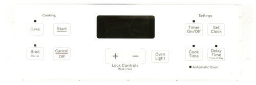 GE WB27K10452 Range Control Board-White Overlay