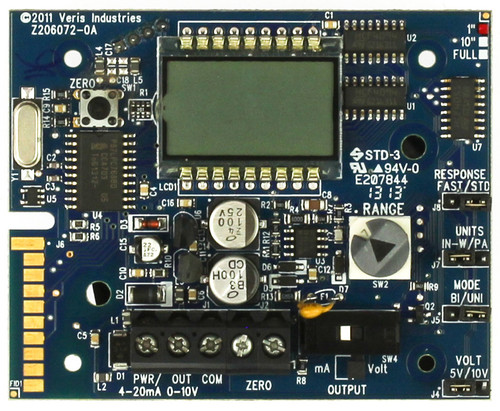 Veris Industries Z206072-0A Differential Pressure Transmitter Board