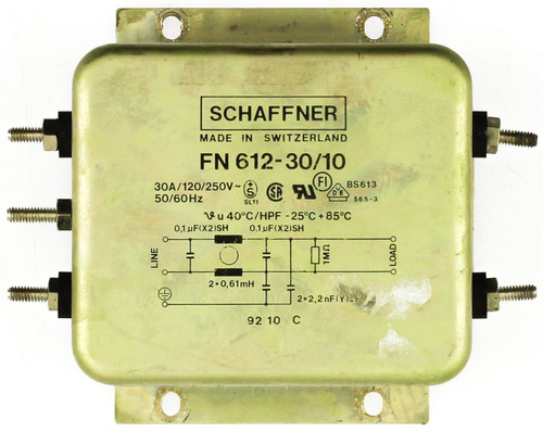 Schaffner FN612-30/10 Power Line Filter