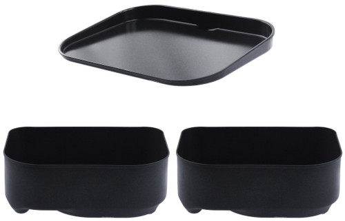 Ninja Woodfire Grill Flat Top Griddle Plate/Crisper Baskets (2) Bundle