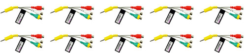 10-PACK Samsung BN39-02189A AV Gender Cable DC TO RCA