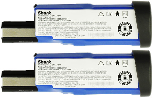 2-PACK Shark Lithium-Ion Battery WANDVAC WV201 WV200 WV205 WV220 OEM-Refurbished