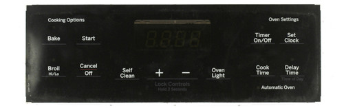 GE WB27X44729 Range Control Board - Black Overlay
