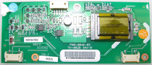 Westinghouse 5097647802 (PWB-0846-03) Backlight Inverter