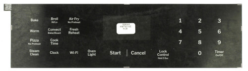 GE WB07X48486-Black Range Overlay