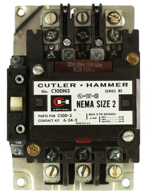 Cutler Hammer C10DN3 45A Contactor