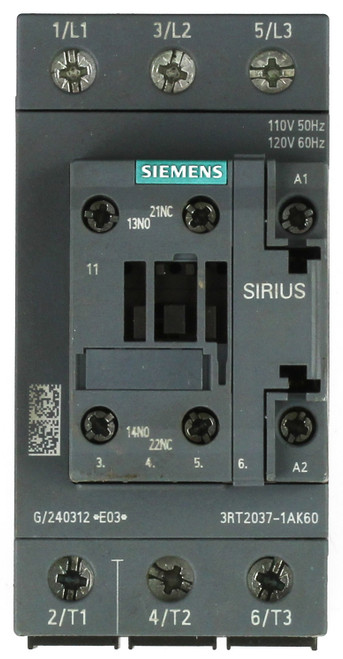 Siemens 3RT2037-1AK60 Contactor