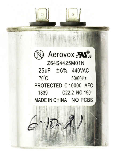 Aerovox Z64S4425M01N 25uF Capacitor