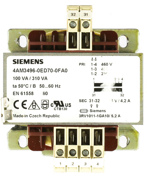 Siemens 4AM3496-0ED70-0FA0 Transformer
