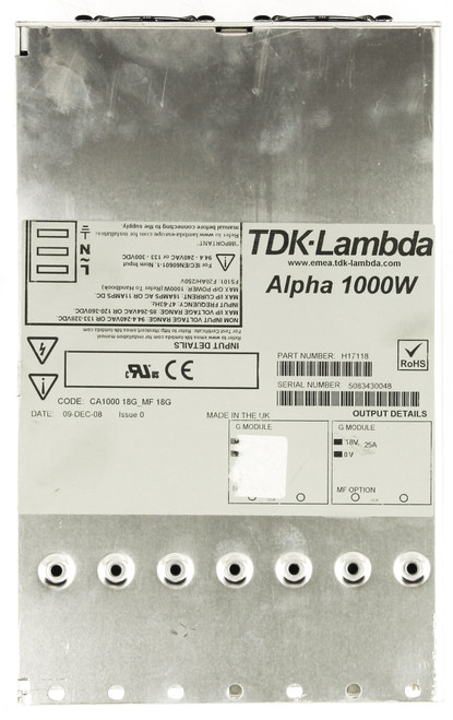 TDK-Lambda H17118 1000W 36V Power Supply