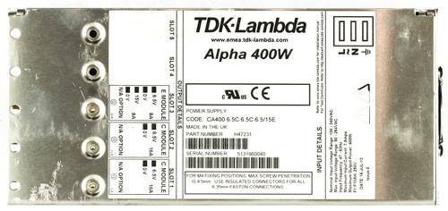 TDK Lambda H47231 Alpha 400W Power Supply