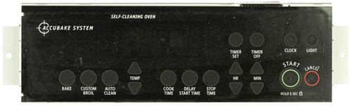 Oven 8523284 Control Board With Display - Black Overlay