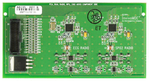 Invivo AB195 ECG Dual Radio Control Board