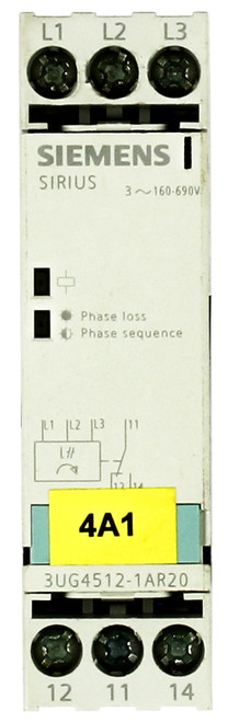 Siemens 3UG4512-1AR20 Voltage Monitoring Relay