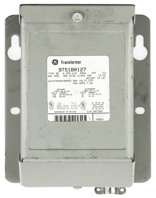 GE 9T51B0127 Control Transformer