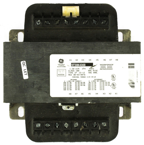GE 9T58K4368 Control Transformer