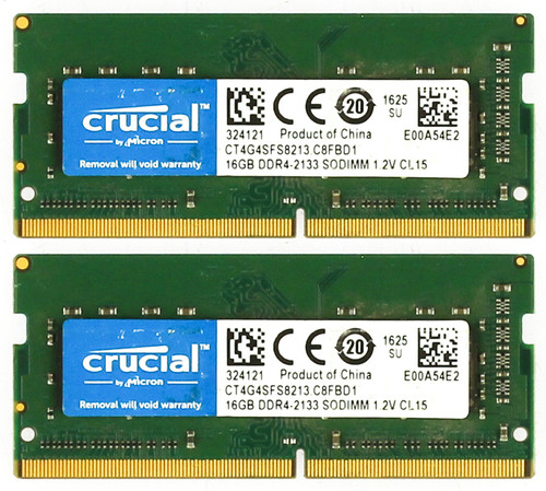 Crucial CT4G4SFS8213-C8FBD1 16GB DDR4-2133 Memory Module - Set of 2