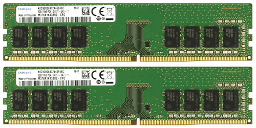 Samsung M378A1K43BB2-CRC 8GB PC4-2400T Memory Module-Set of 2