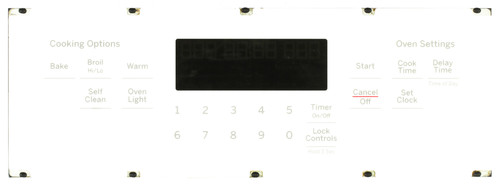 GE Oven 191D8545G062 Control Board - White Overlay