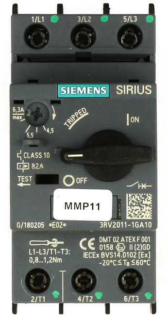 Siemens 3RV2011-1GA10 Circuit Breaker