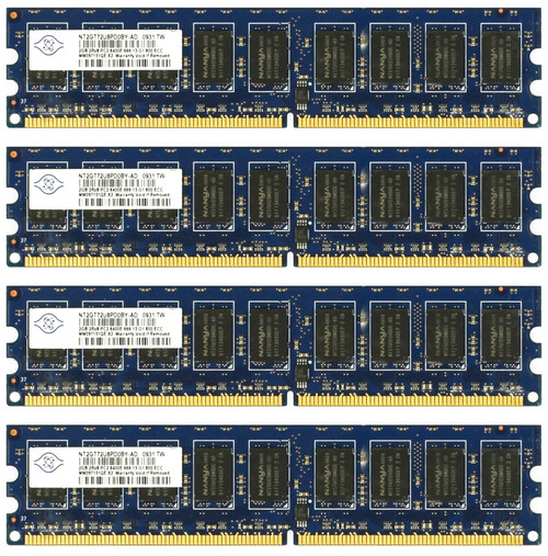 Nanya NT2GT72U8PD0BY-AD 2GB DDR2 Memory Module - 4 Pack