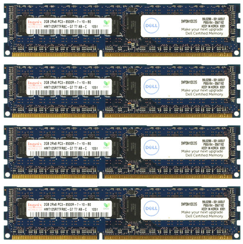 Hynix HMT125R7TFR8C-G7 2GB DDR3 Memory Module - 4 Pack