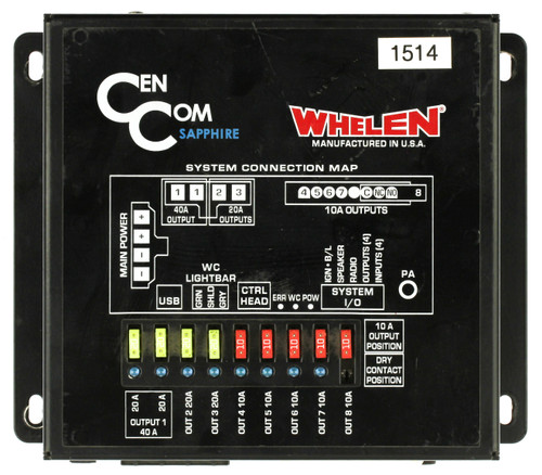 Whelen 01-0287042-01H Cencom Sapphire Control Module