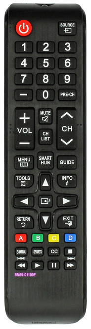 Replacement for Samsung BN59-01199F Remote Control UN48J6200 UN50J6200 UN55J6200-New