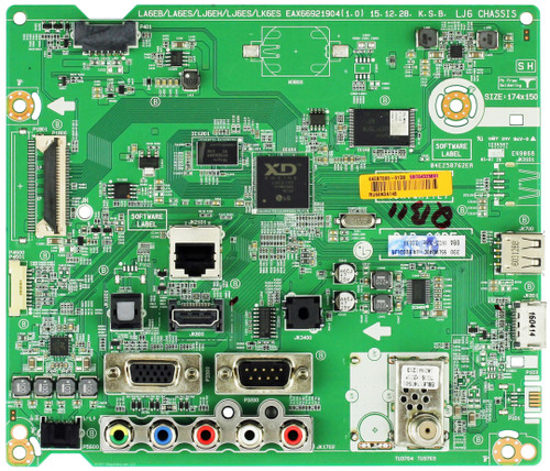 LG EBT64325801 Main Board for 55LW340C-UA.BUSDLJR