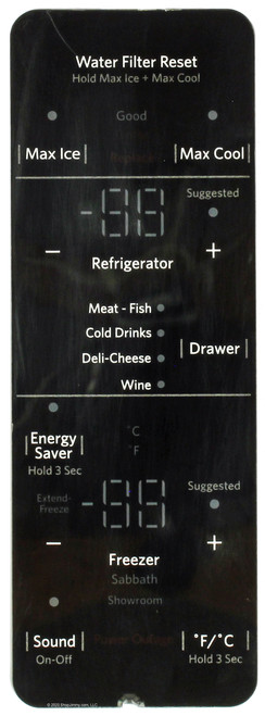Whirlpool Refrigerator W11039890 Control Panel 