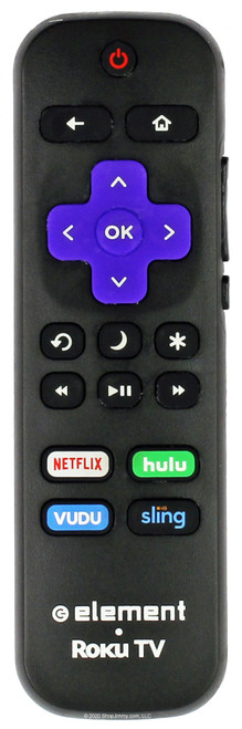 Element 101018E0023 Roku Remote Control w/ Netflix Hulu Vudu Sling--New in Bag