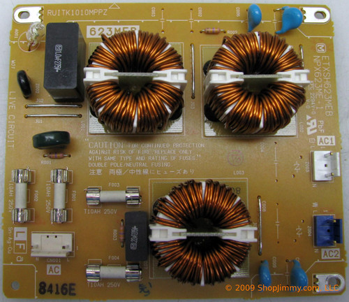 NEC RUITK1010MPPZ Ps Filter Pwb for LCD6520L-BK-AV