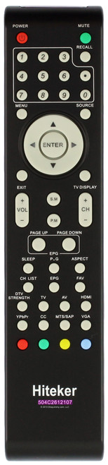 Hiteker 504C2612107 Remote Control