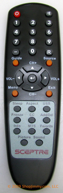 Sceptre X322BV-HD Remote Control