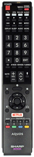 Sharp GB173WJSA Remote Control - Open Bag