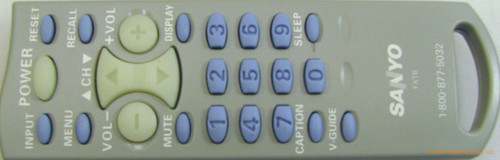 Sanyo 6450443190 Remote Control