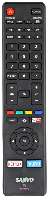Sanyo NH414UD Remote Control - Open Bag