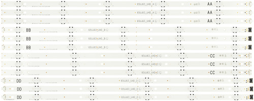 LG EAV63673007 SSC 65UJ63 LED Backlight Strips (12) NEW 65UJ6300-UA 65LV560H 65LV570H