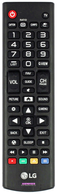 LG AKB74915319 Remote Control--OPEN BAG