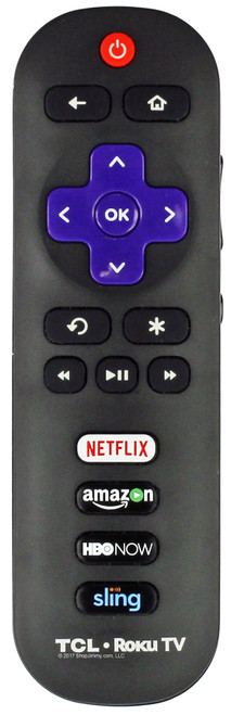 TCL RC280 Remote Control--Open Bag 32S3750 40FS3750 32S3800 32S3700 - HBO Now and Sling