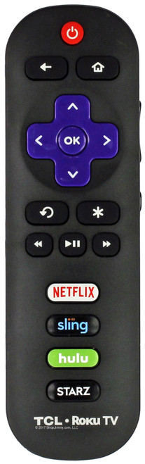 TCL RC280 Roku Remote Control w/ Netflix Sling Hulu Starz -- New