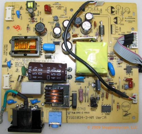 NEC ADTV1521NEN2P Power Supply / Backlight Inverter