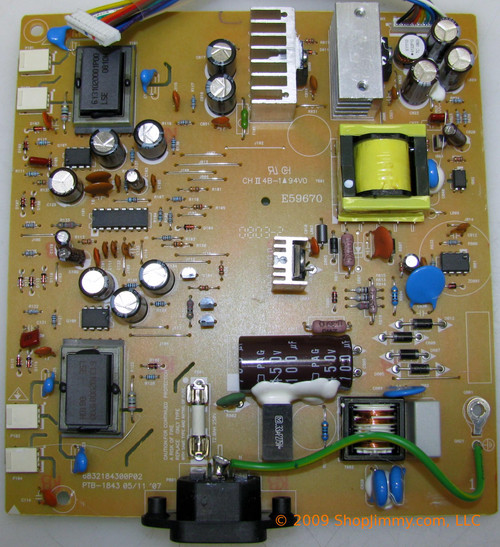 NEC 6832184300P02 (PTB-1843) Power Supply / Backlight Inverter